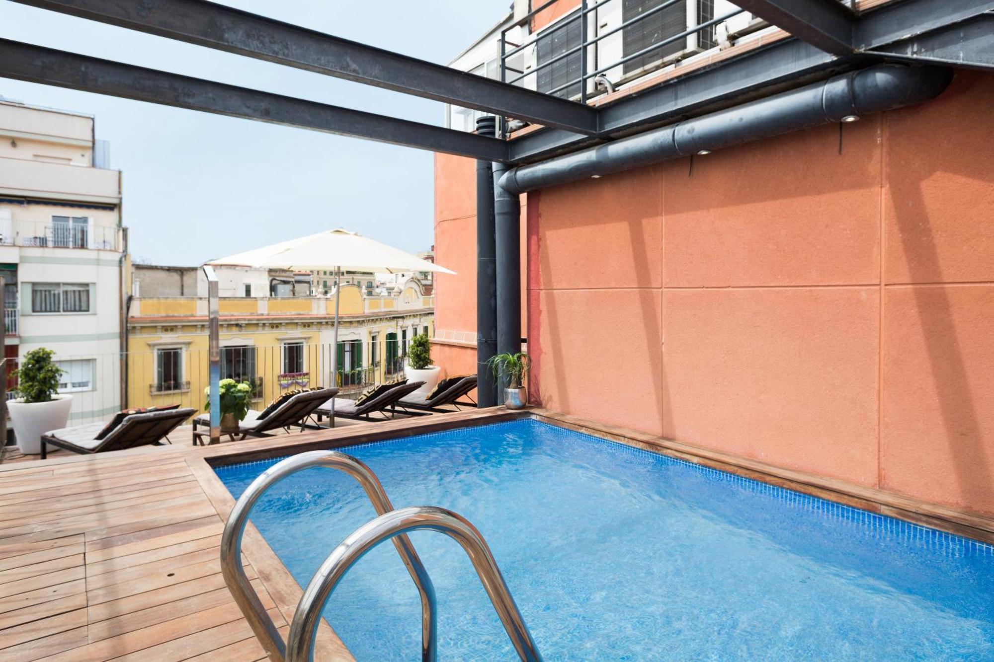 Apartment Barcelona Rentals - Pool Terrace In City Center Rum bild